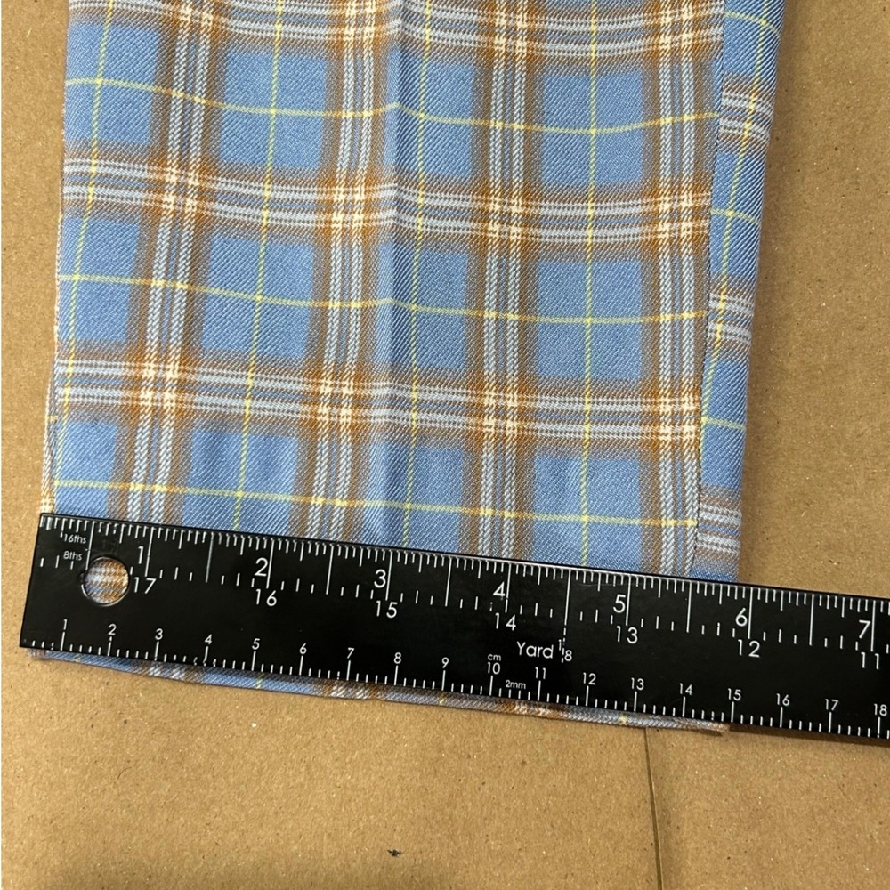 Kent & Park Sky Blue Plaid Dress Pants Mens 32 - Picture 7 of 7
